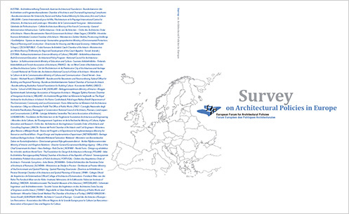 Survey on Architectural Policies in Europe